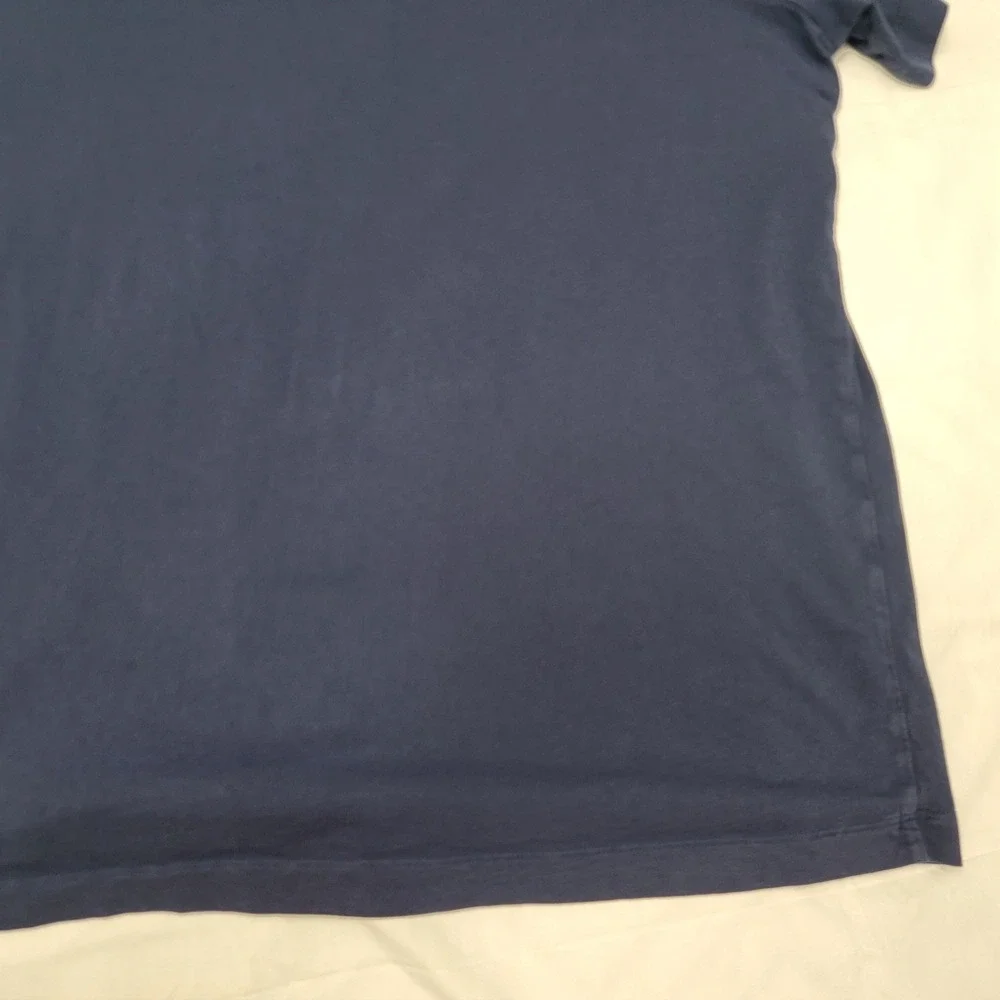 Nike Mens Swoosh Logo Graphic T-Shirt Navy Blue XXL DZ5171-410